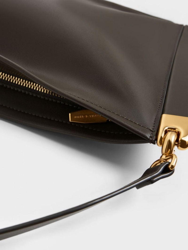 τσάντεσ tote Charles And Keith Ridley Slouchy μαυρα | 79803-YNSD