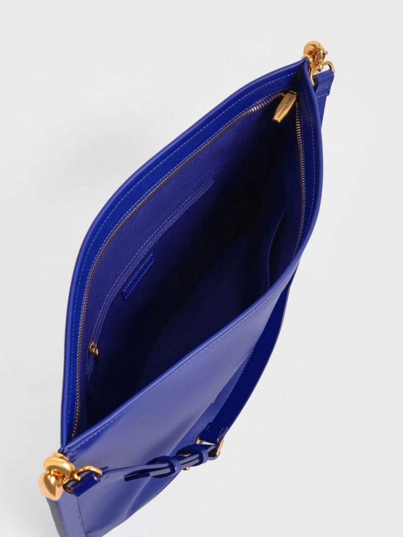 τσάντεσ tote Charles And Keith Ridley Slouchy μπλε | 72680-LGJR