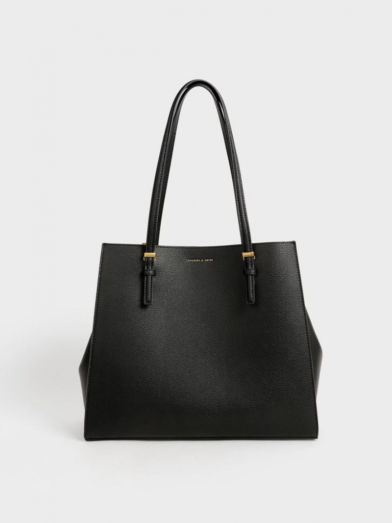 τσάντεσ tote Charles And Keith Sansa μαυρα | 14360-BJTR