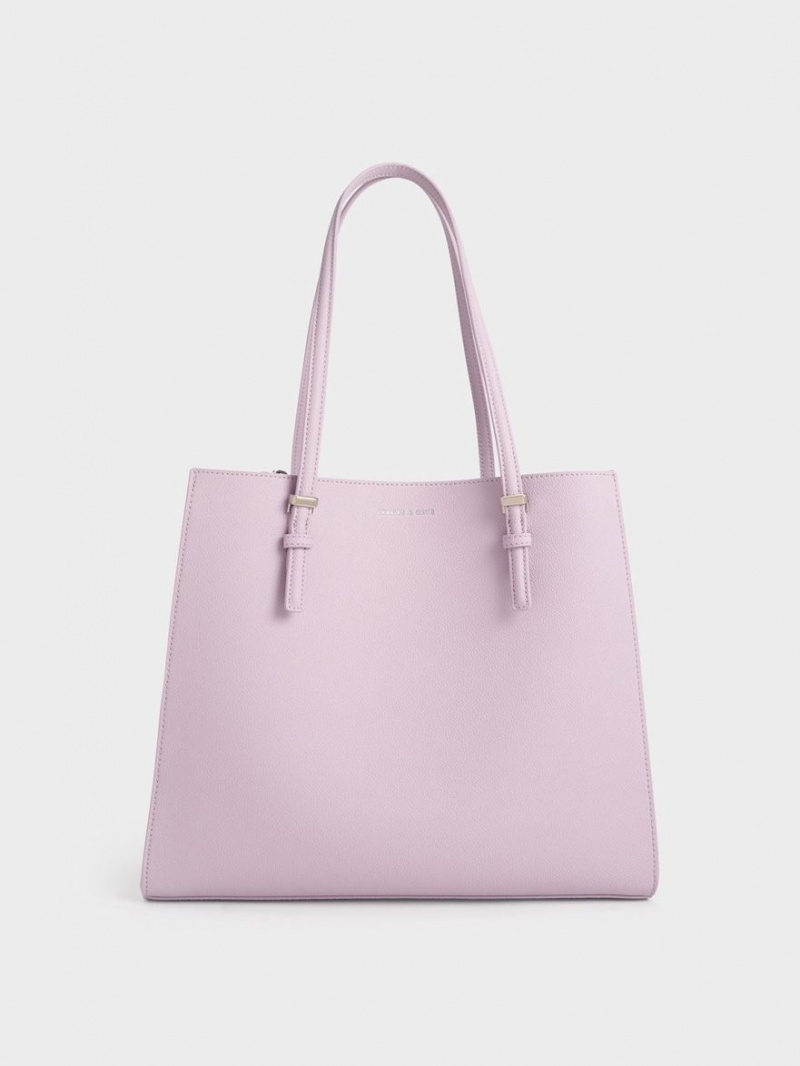τσάντεσ tote Charles And Keith Sansa μωβ | 90715-MIOH