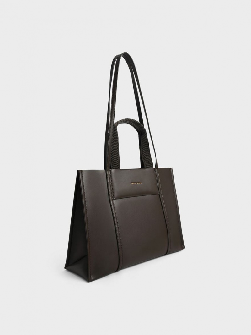 τσάντεσ tote Charles And Keith Shalia μαυρα | 85437-RTPY