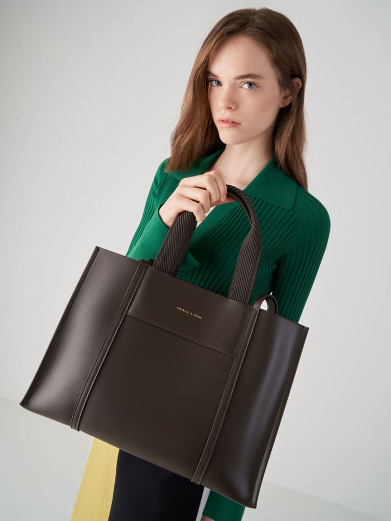 τσάντεσ tote Charles And Keith Shalia μαυρα | 85437-RTPY