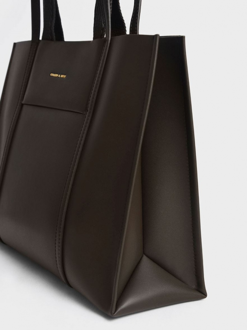 τσάντεσ tote Charles And Keith Shalia μαυρα | 85437-RTPY