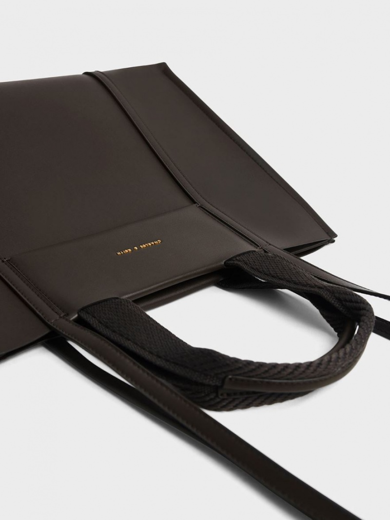 τσάντεσ tote Charles And Keith Shalia μαυρα | 85437-RTPY
