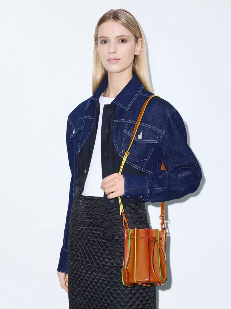 bucket bags Charles And Keith Clove Top Handle καφε | 10836-LTBJ
