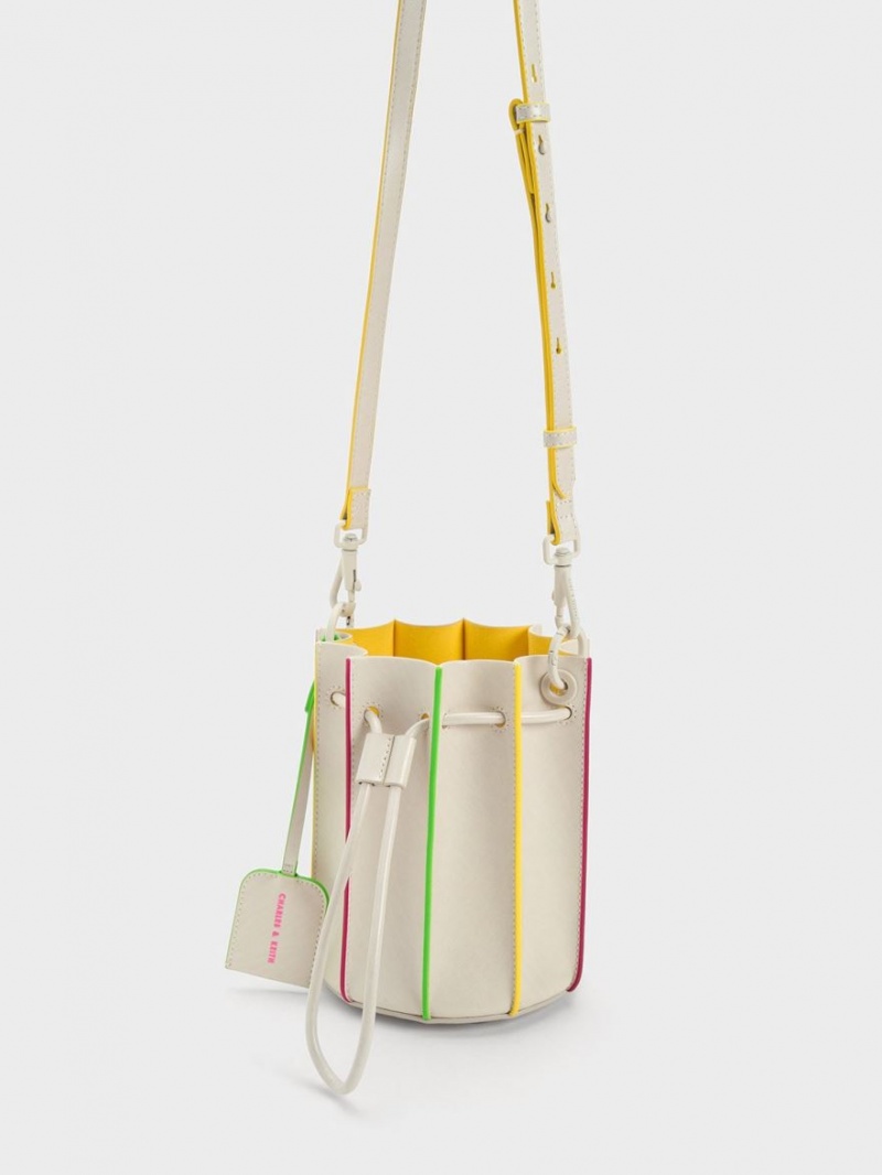 bucket bags Charles And Keith Clove Top Handle Πολύχρωμο | 41906-VEPH