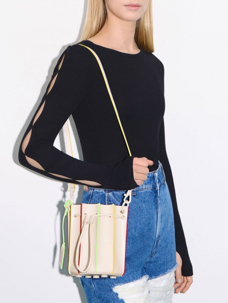 bucket bags Charles And Keith Clove Top Handle Πολύχρωμο | 41906-VEPH