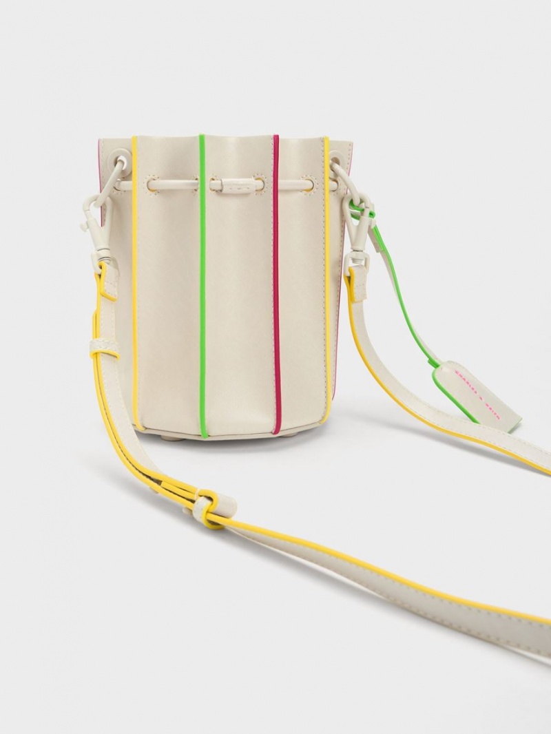 bucket bags Charles And Keith Clove Top Handle Πολύχρωμο | 41906-VEPH