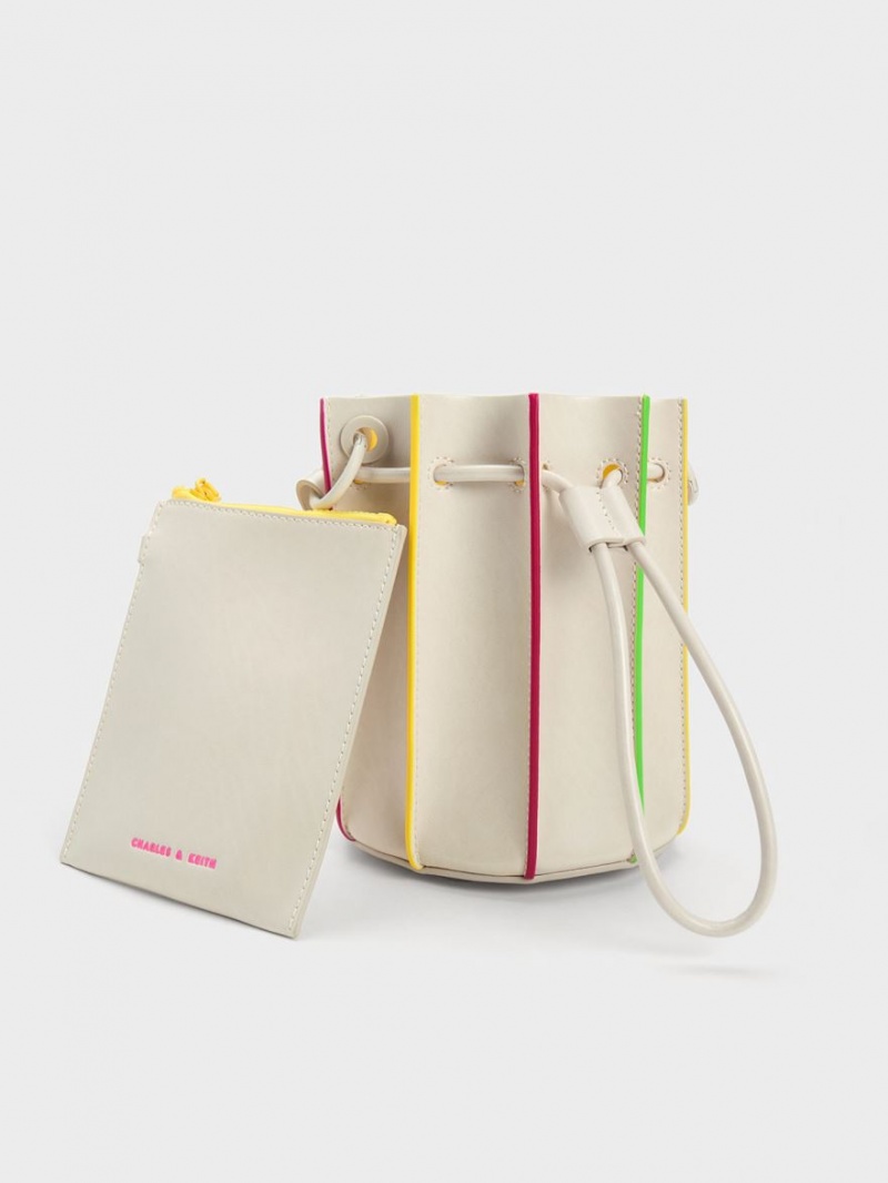 bucket bags Charles And Keith Clove Top Handle Πολύχρωμο | 41906-VEPH