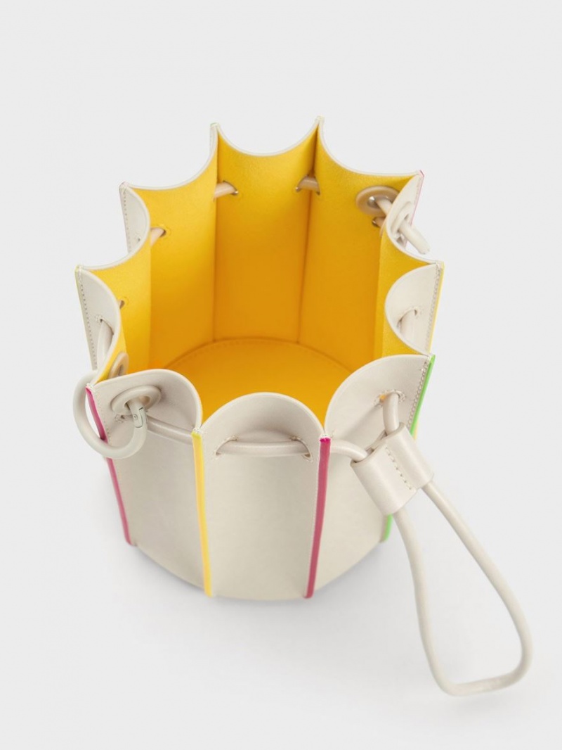 bucket bags Charles And Keith Clove Top Handle Πολύχρωμο | 41906-VEPH