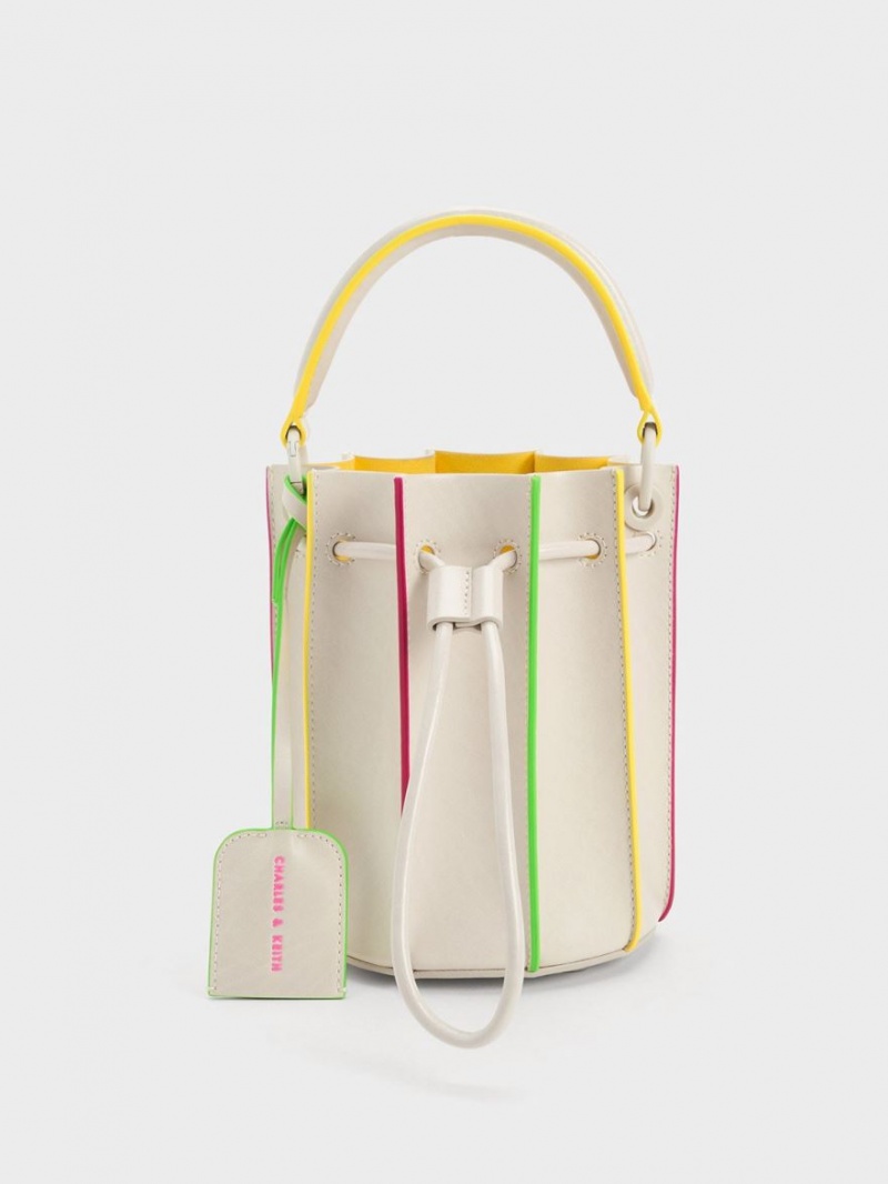 bucket bags Charles And Keith Clove Top Handle Πολύχρωμο | 41906-VEPH