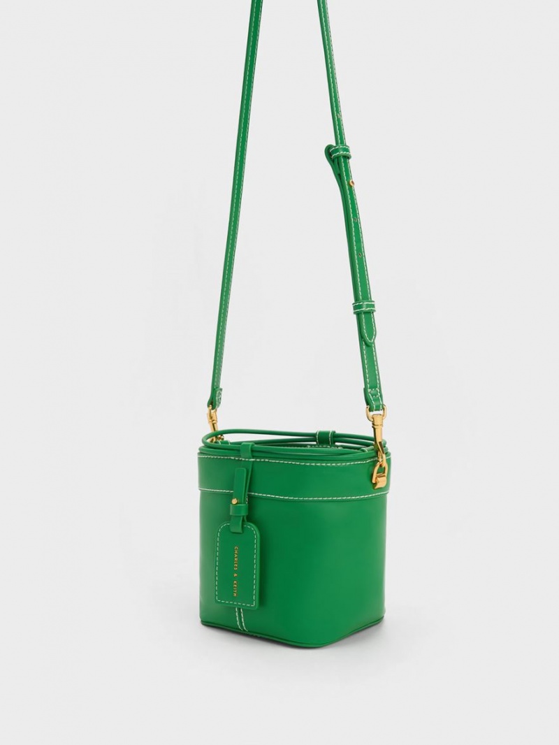 bucket bags Charles And Keith Cordele πρασινο | 37529-KFZS