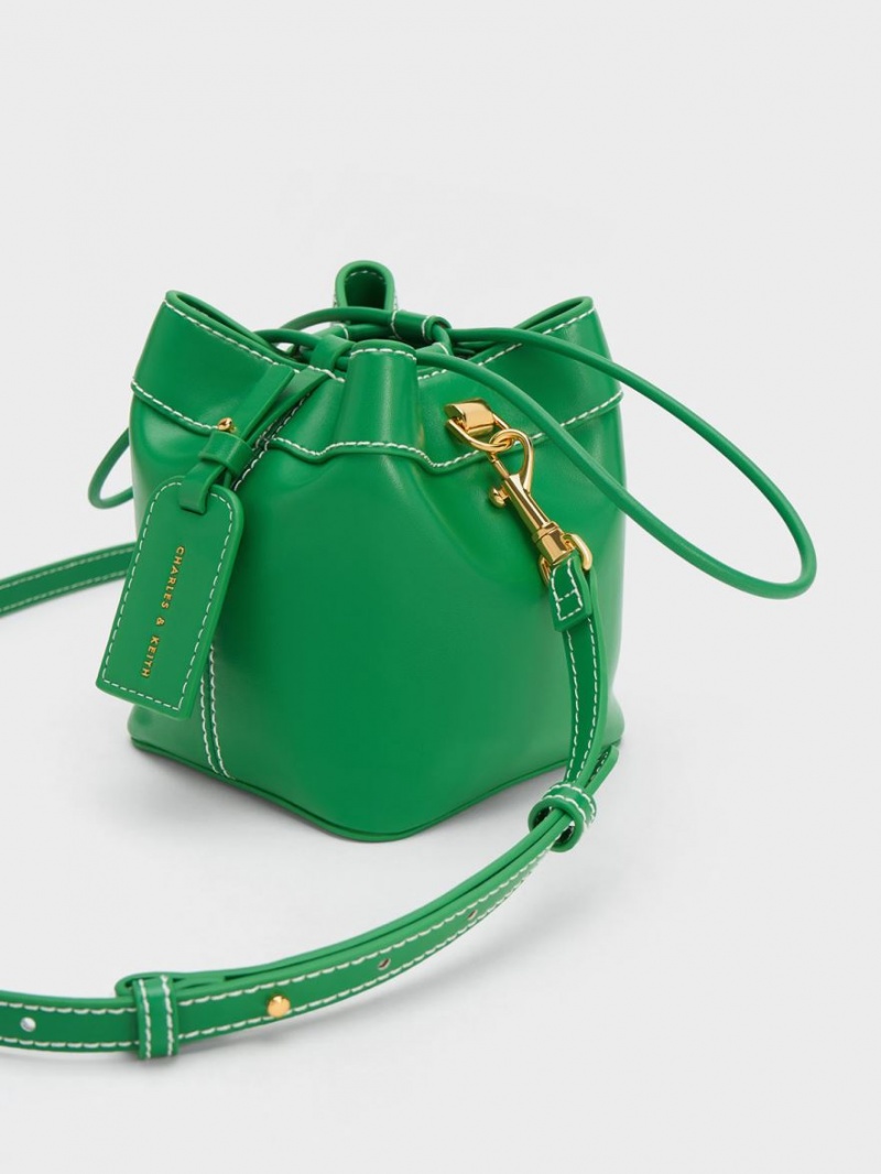 bucket bags Charles And Keith Cordele πρασινο | 37529-KFZS