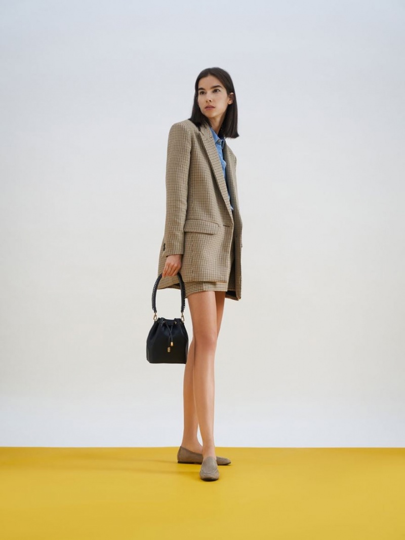 bucket bags Charles And Keith Drawstring μαυρα | 42639-YJVL