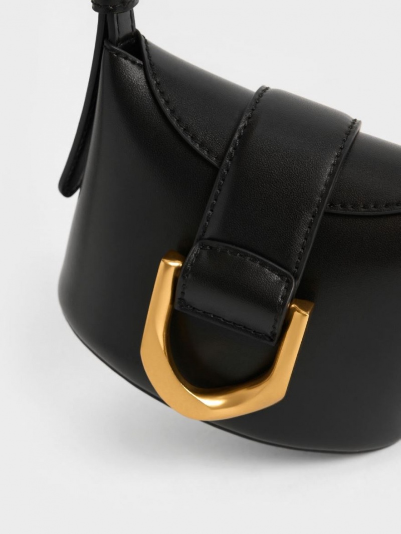 bucket bags Charles And Keith Gabine μαυρα | 27495-AGXQ