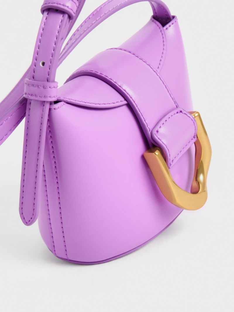 bucket bags Charles And Keith Gabine μωβ | 30149-XSMH