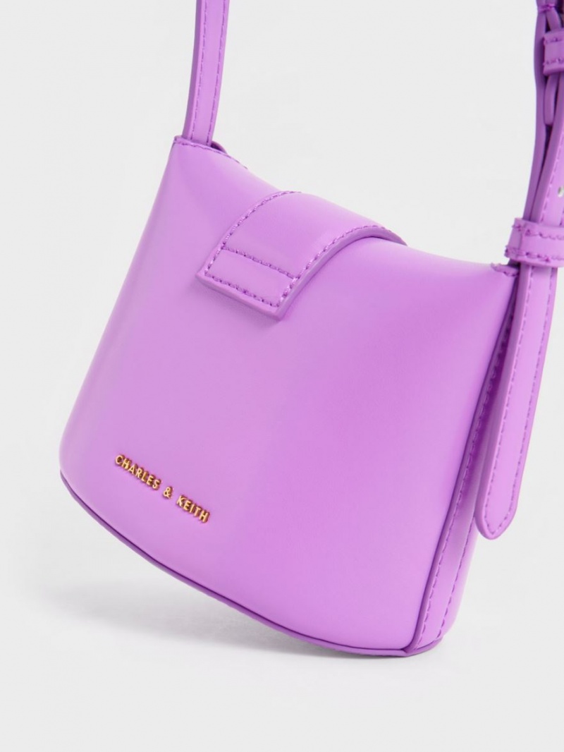 bucket bags Charles And Keith Gabine μωβ | 30149-XSMH