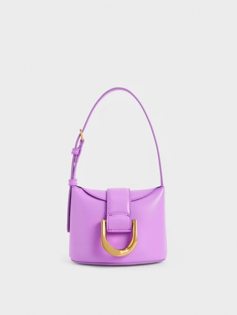 bucket bags Charles And Keith Gabine μωβ | 30149-XSMH