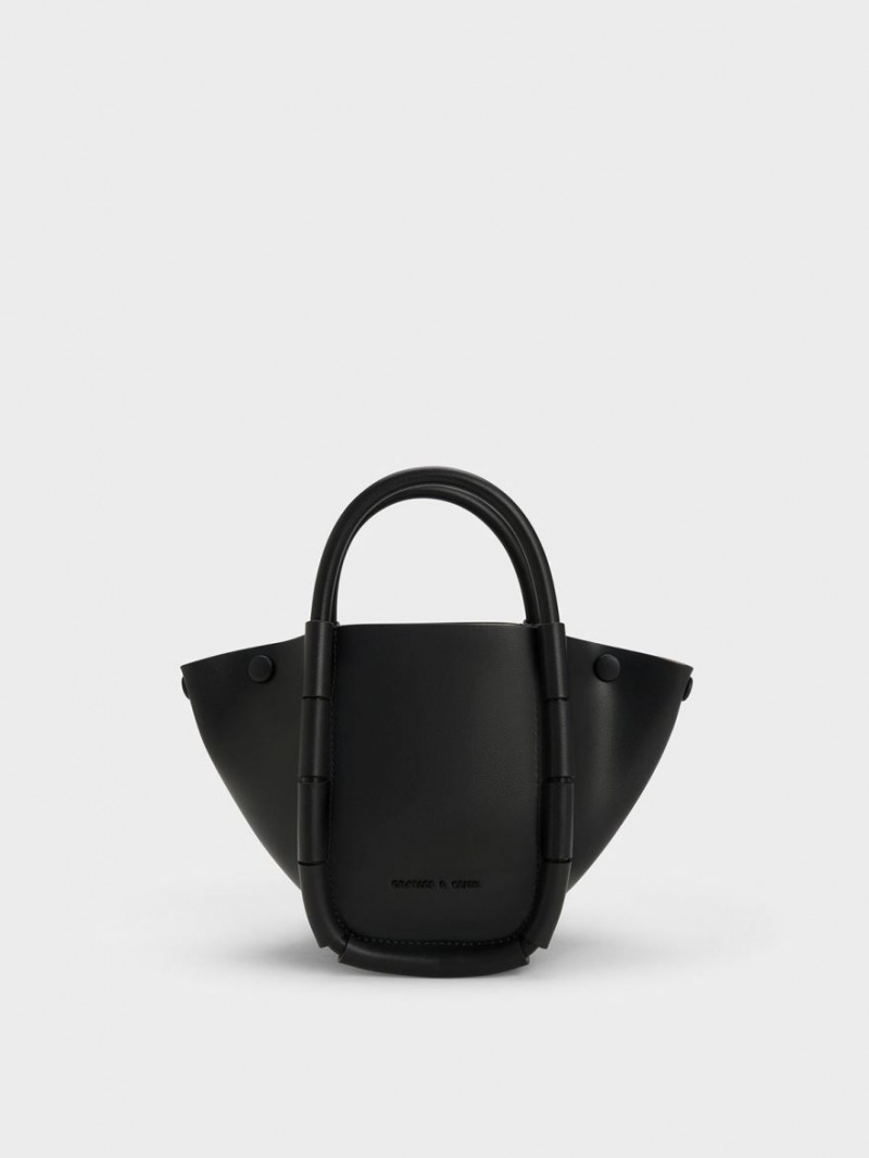 bucket bags Charles And Keith Machina μαυρα | 36985-KLOP