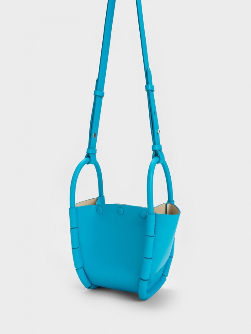 bucket bags Charles And Keith Machina τυρκουάζ | 43256-FEQO