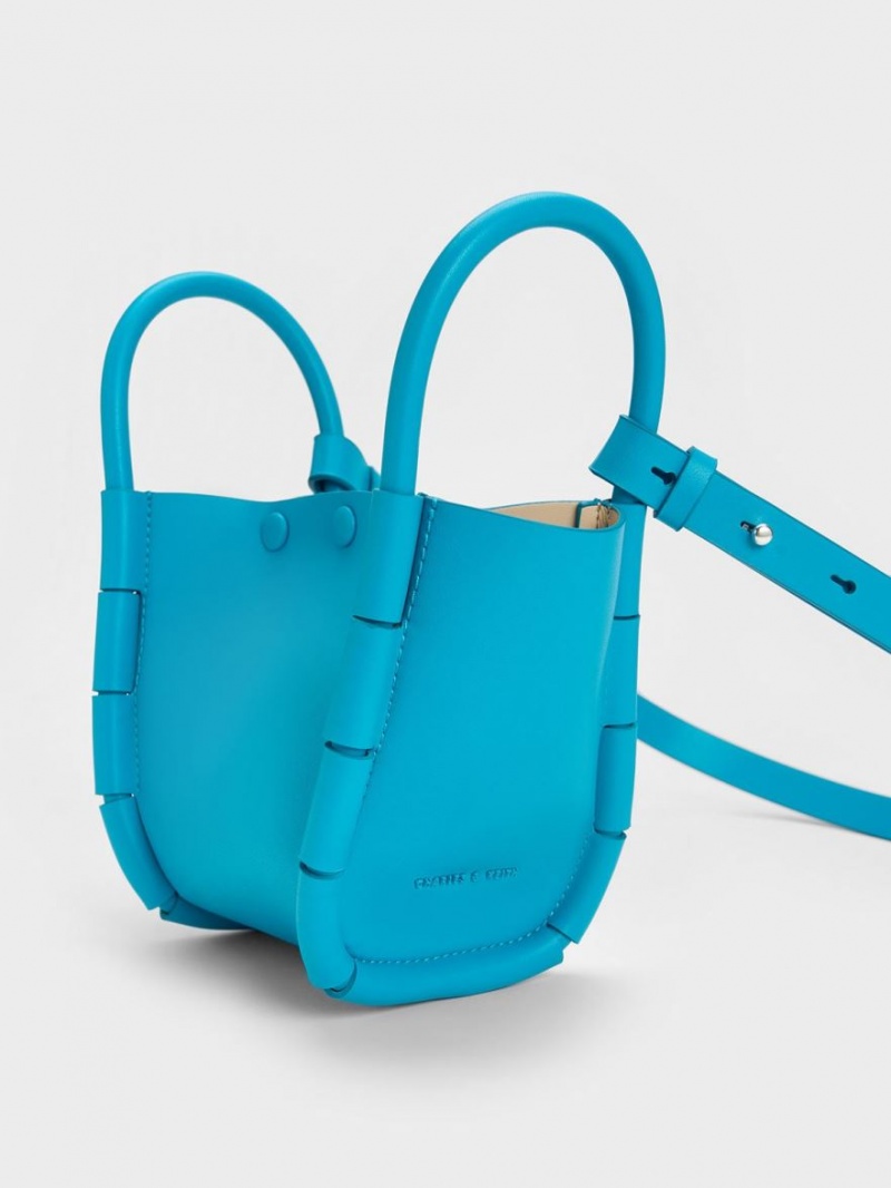 bucket bags Charles And Keith Machina τυρκουάζ | 43256-FEQO