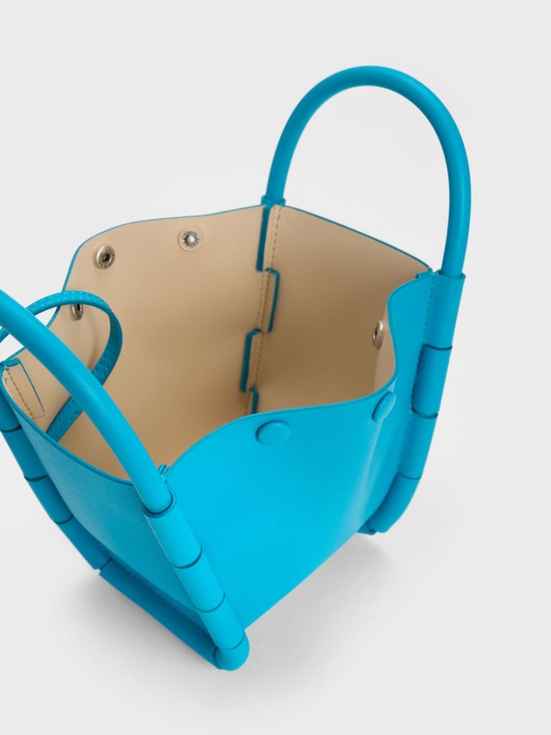 bucket bags Charles And Keith Machina τυρκουάζ | 43256-FEQO