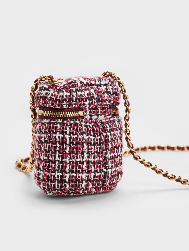 pouches Charles And Keith Micro Vanity μπορντο | 70634-KFWA