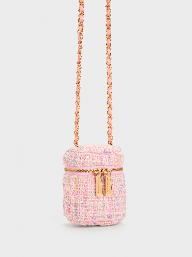 pouches Charles And Keith Micro Vanity ροζ | 15496-APCS