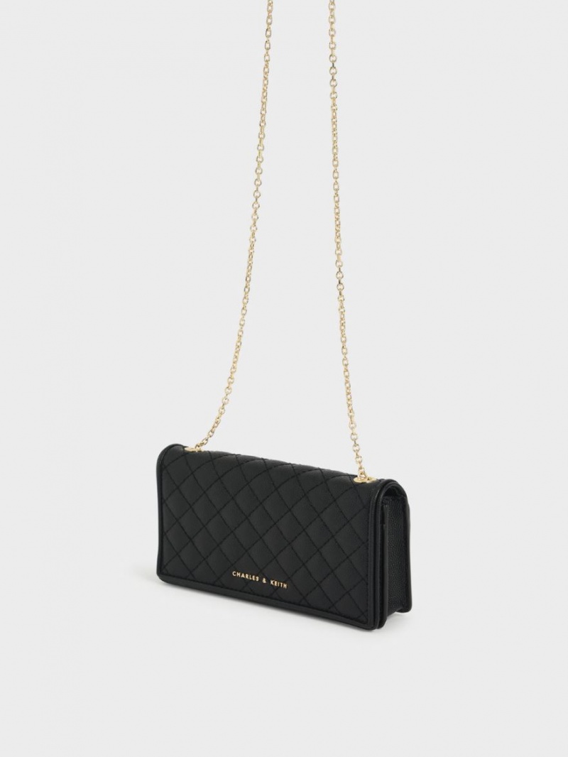 pouches Charles And Keith Καπιτονέ μαυρα | 23189-IBCA