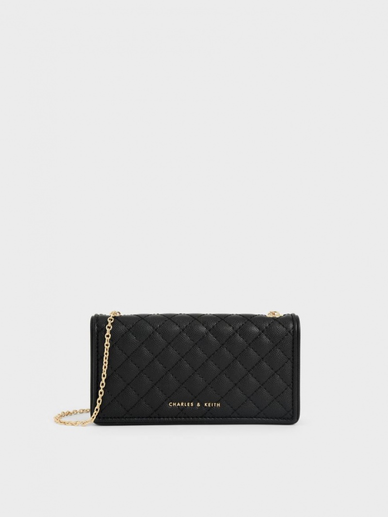 pouches Charles And Keith Καπιτονέ μαυρα | 23189-IBCA
